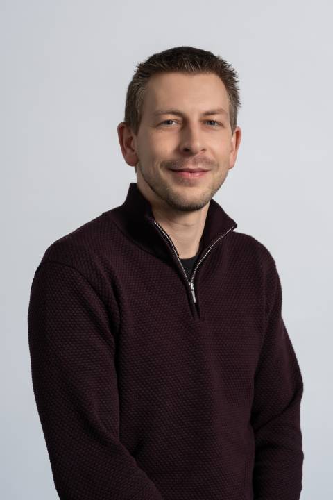 A portrait style photograph of Andy Gleadall